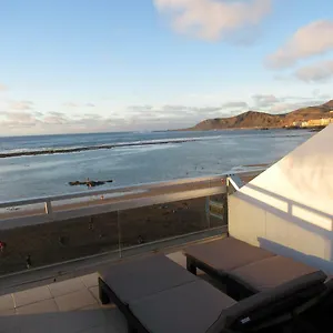 Apartamento 1ª Linea Canteras -vista Mar Con Terraza Y Wifi 308 